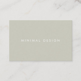 Tarjeta visita Minimal Grey & White BusinessCard Visitekaartje