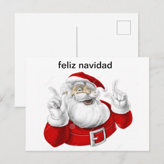 Tarjetas de Feliz Navidad Feestdagenkaart (Voorkant / Achterkant)