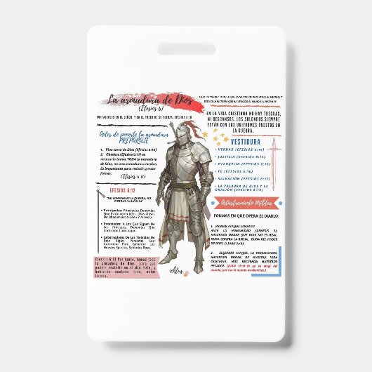 TARJETAS DE IDENTIFICACION PERSONAL BADGE (Voorzijde)