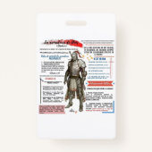 TARJETAS DE IDENTIFICACION PERSONAL BADGE (Voorkant)