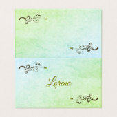 Tarjetas de Lugar Rústicas '  Kaart (Buitenkant ongevouwen)