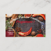 Tarjetas de Negocio Tacos Visitekaartje (Achterkant)