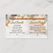 Tarjetas de negocio tamales Vakantie Visitekaartje (Achterkant)