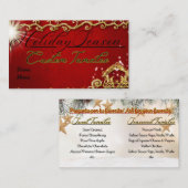 Tarjetas de negocio tamales Vakantie Visitekaartje (Voorkant / Achterkant)