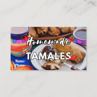 Tarjetas de Negocio Tamales Visitekaartje