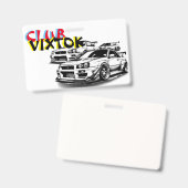 Tarjetas de presentación badge (Voor- en achterkant)