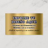 Tarjetas de Presentacion para Negocio Visitekaartje (Voorkant)