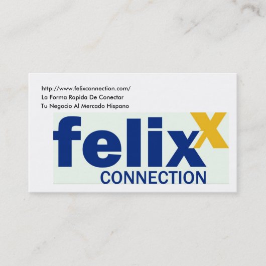 Tarjetas de Presentacion Visitekaartje (Voorkant)