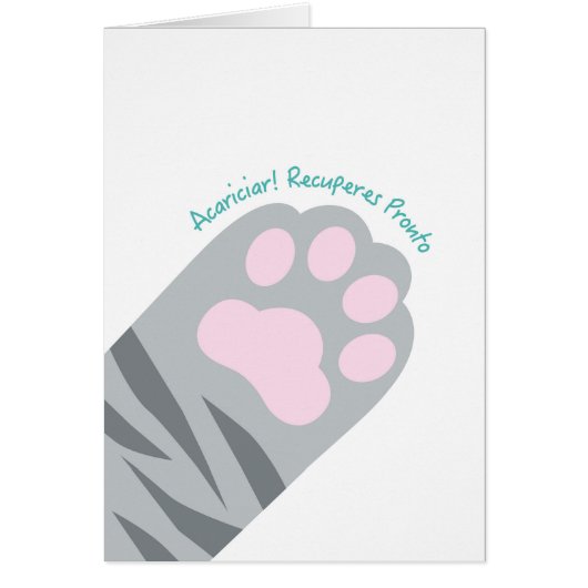 Tarjetas De Recuperate Pronto Kaart (Voorkant)