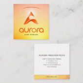 TARJETAS DE VISITA VIERKANTE VISITEKAARTJE (Voorkant / Achterkant)