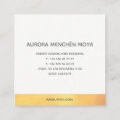 TARJETAS DE VISITA VIERKANTE VISITEKAARTJE (Achterkant)