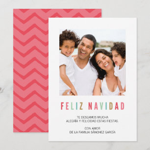 Tarjetas Navideñas de Foto   Saludos Coloridos Kaart