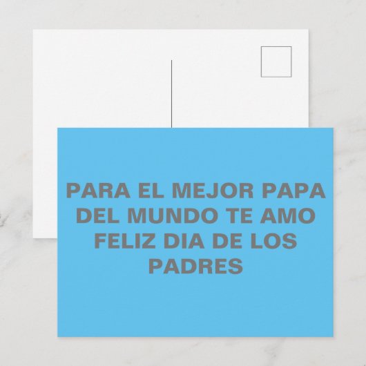 Tarjetas para el dia del padre briefkaart (Voorkant / Achterkant)