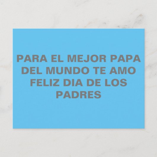 Tarjetas para el dia del padre briefkaart (Voorkant)