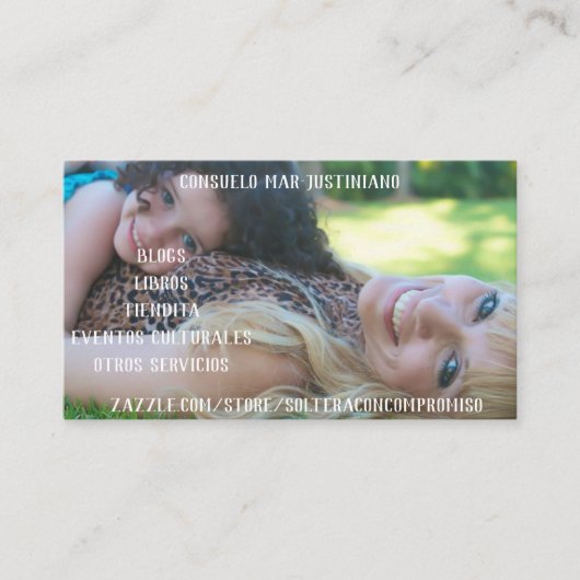 tarjetas visitekaartje (Voorkant)