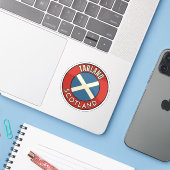 Tarland, Schotland Sticker (Laptop met iPhone)