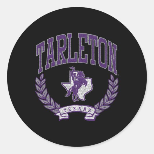 Tarleton State Texans overwinning Ronde Sticker (Voorkant)