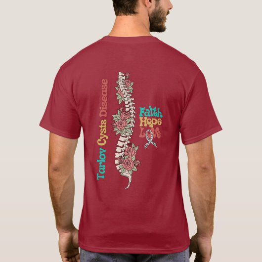 Tarlov Cyst Disease T-shirt (Achterkant)