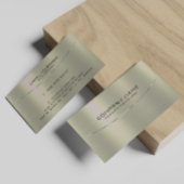 Tarnished Gold Metallic Background Visitekaartje