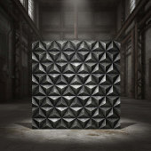 Tarnished Steel Industrial Geometric #18 ID1227 Tegeltje