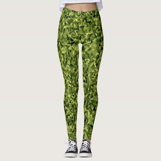 Tarnmuster Outdoor Natur Leggings (Voorkant)