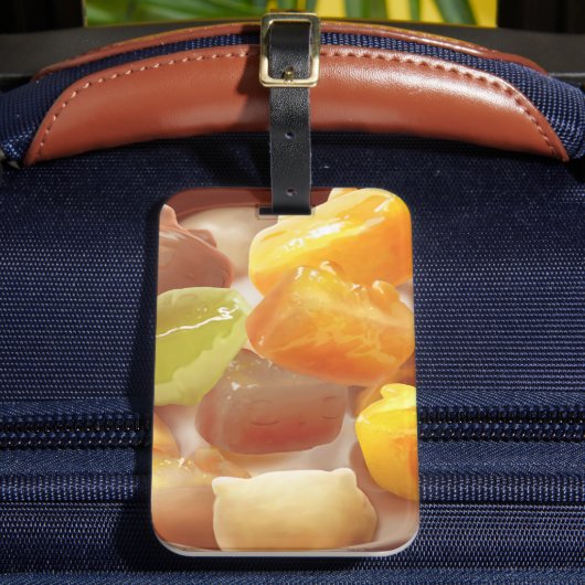 Taro Bal Dessert Illustratie Bagagelabel (Voorkant Insitu 2)