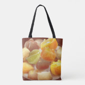 Taro Bal Dessert Illustratie Tote Bag (Achterkant)