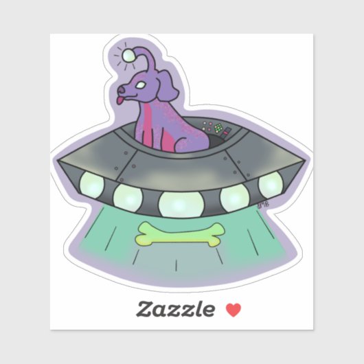 Taro de buitenaardse hond sticker (Vel)