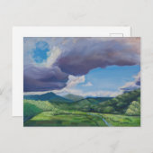 Taro Fields Hanalei Hawaii Oil Painting Briefkaart (Voorkant / Achterkant)