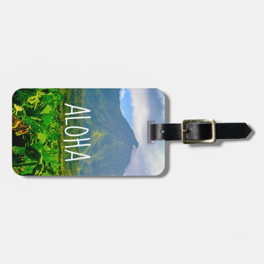 Taro Fields, Hanalei, Kauai, Hawaii Bagagelabel (Voorkant horizontaal)