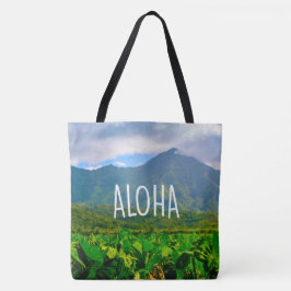 Taro Fields, Hanalei, Kauai, Hawaiian Beach Bag Tote Bag
