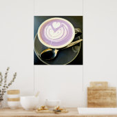 Taro latte poster (Keuken)