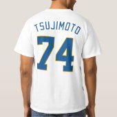 Taro Tsujimoto Player Name and Number Design T-shirt (Achterkant)