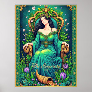 Taroekaart Illustratie, De Keizerin Poster