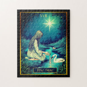 Taroekaart Illustratie, De Ster Legpuzzel