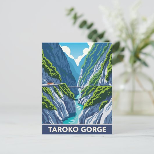  Taroko Gorge Reizen Briefkaart (Staand voorkant)