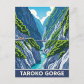  Taroko Gorge Reizen Briefkaart (Voorkant)