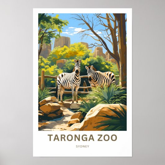 Taronga Zoo Sydney Reisprint Poster (Voorkant)