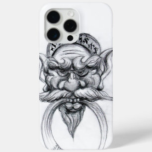 TAROT/ANTIEK FANTASY GROTESQUE MASK Black White iPhone 15 Pro Max Hoesje