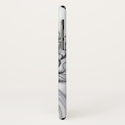 TAROT/ANTIEK FANTASY GROTESQUE MASK Black White Case-Mate iPhone Case (Achterkant/links)