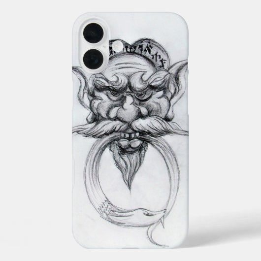 TAROT/ANTIEK FANTASY GROTESQUE MASK Black White Case-Mate iPhone Case (Achterkant)
