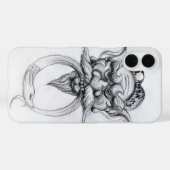 TAROT/ANTIEK FANTASY GROTESQUE MASK Black White Case-Mate iPhone Case (Achterkant (horizontaal))