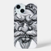 TAROT/ANTIEK FANTASY GROTESQUE MASK Black White Case-Mate iPhone Case (Achterkant)