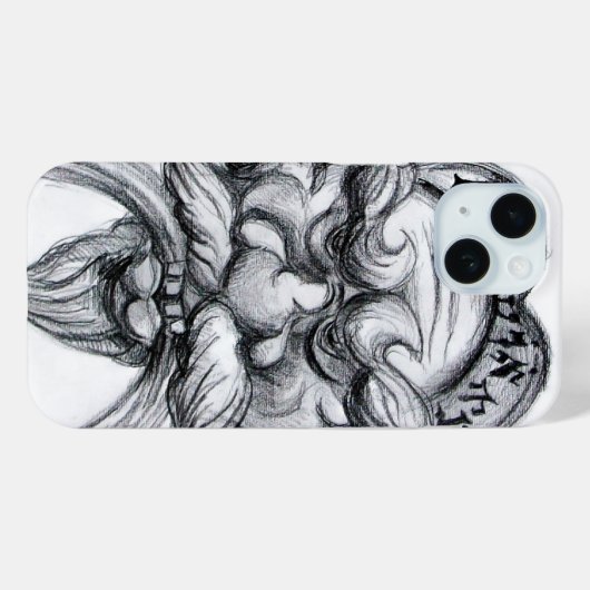 TAROT/ANTIEK FANTASY GROTESQUE MASK Black White Case-Mate iPhone Case (Achterkant (horizontaal))