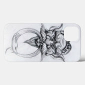 TAROT/ANTIEK FANTASY GROTESQUE MASK Black White Case-Mate iPhone Case (Achterkant (horizontaal))