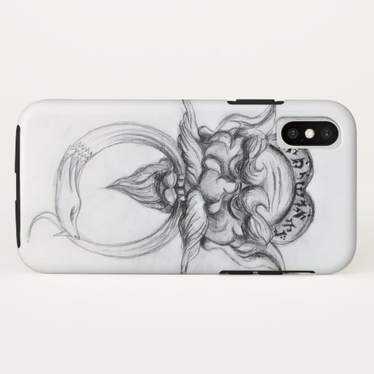 TAROT/ANTIEK FANTASY GROTESQUE MASK Black White Case-Mate iPhone Case (Achterkant (horizontaal))