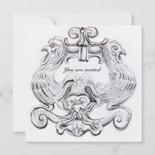 TAROT/ANTIEK FLORENTINE GROTESQUE FANTASY KAART (Voorkant)