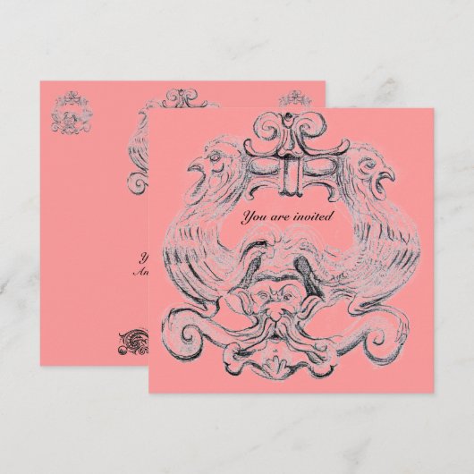 TAROT/ANTIEK FLORENTINE GROTESQUE FANTASY KAART (Voorkant / Achterkant)