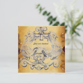 TAROT/ANTIEK FLORENTINE GROTESQUE PARCHMENT KAART (Staand voorkant)