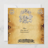 TAROT/ANTIEK FLORENTINE GROTESQUE PARCHMENT KAART (Achterkant)